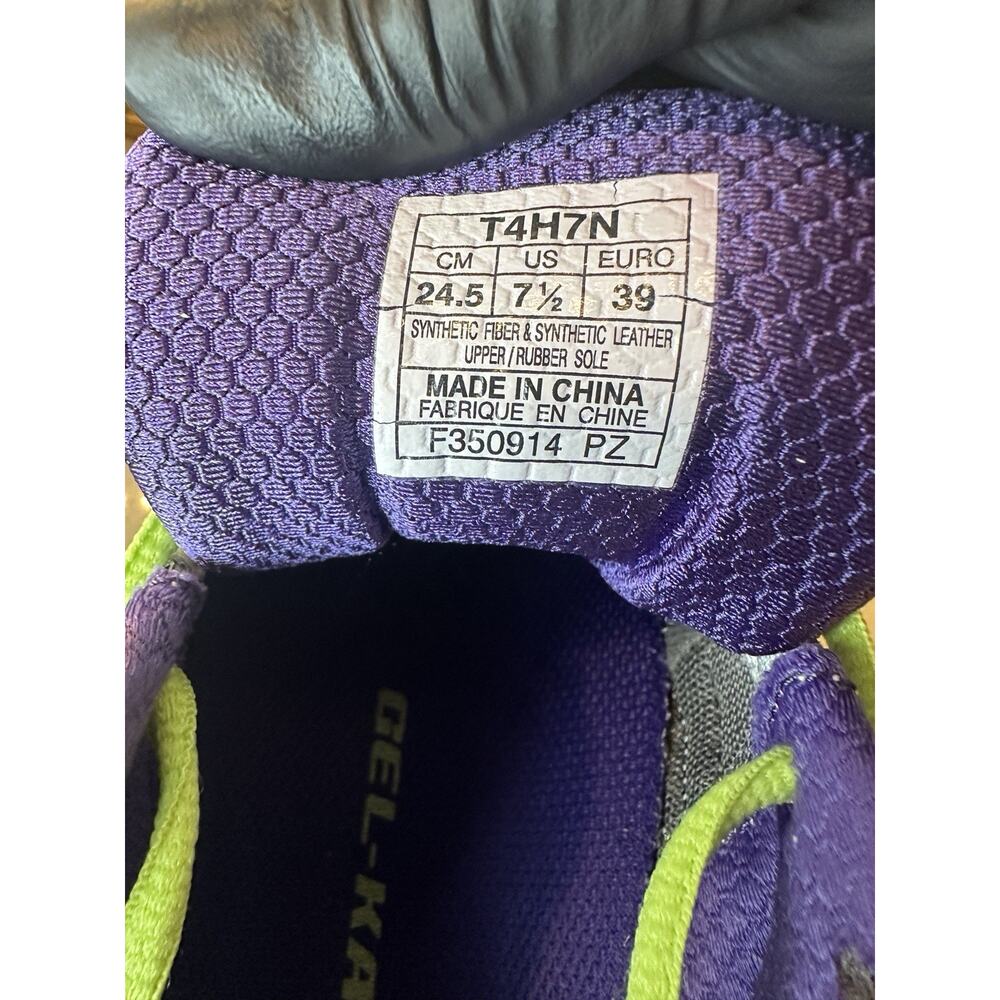 ASICS GEL Kayano 21 Women’s US 7.5 EU 39 Gray Purple Running Shoes T4H7N - Picture 7 of 16